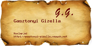 Gasztonyi Gizella névjegykártya